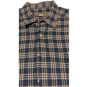 Country‎ Road, Mens, Large, Blue Plaid, Button Down, Classic